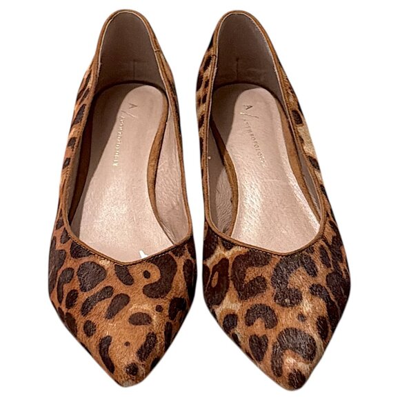 Anthropologie Shoes Womens 8M Leopard Print Calf Hair Mogul Parisian Chic IMOGEN - Picture 9 of 16